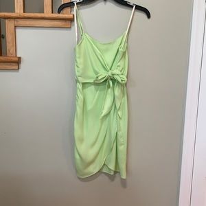 Light green Faux wrap dress by BCBGeneration